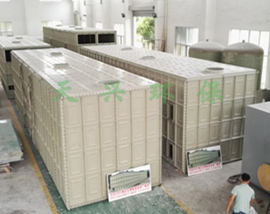 SMC玻璃鋼模壓拼裝式生物除臭系統